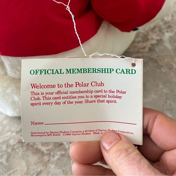 Vintage Dayton-Hudson SantaBear and his Polar Club, brand new, with tags, 16x16 - Picture 3 of 7
